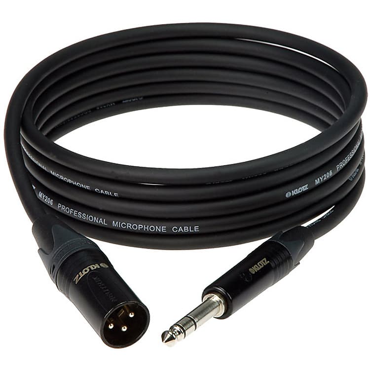 Câble M1 Pro Jack TRS / XLR mâle, 5m : Câble Micro Klotz