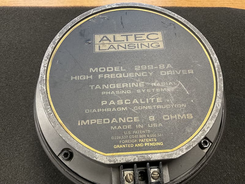 Altec 299-8A PASCALITE DRIVER VINTAGE RARE image 1