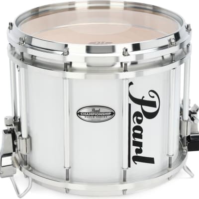 Pearl Championship Maple FFX Marching Snare Drum - 13 x 11 inch - Pure White image 1