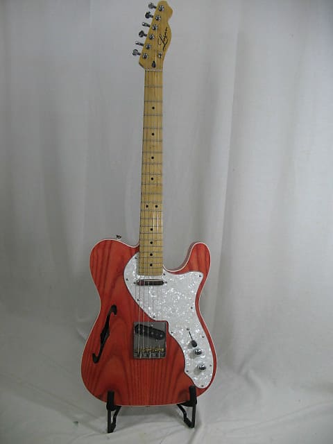 Logan 69 telecaster thinline 2020 Coral Red image 1
