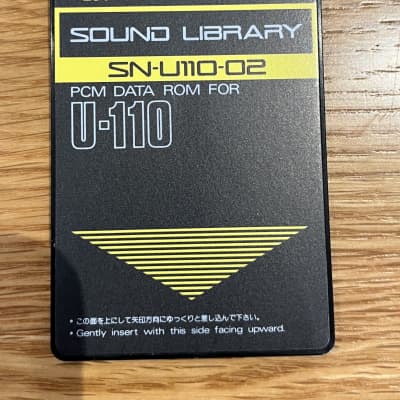 Roland SN-U110-02 Latin & F.X. Percussions Sound Library PCM Data ROM Card U-20 U-220 D-70 CM-64
