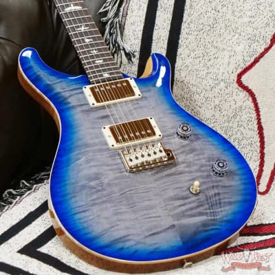 Paul Reed Smith PRS Wild West Guitars 2023 Special Run CE 24 Painted Black Neck 57/08 Pickups Faded Grey Black Blue Burst image 7