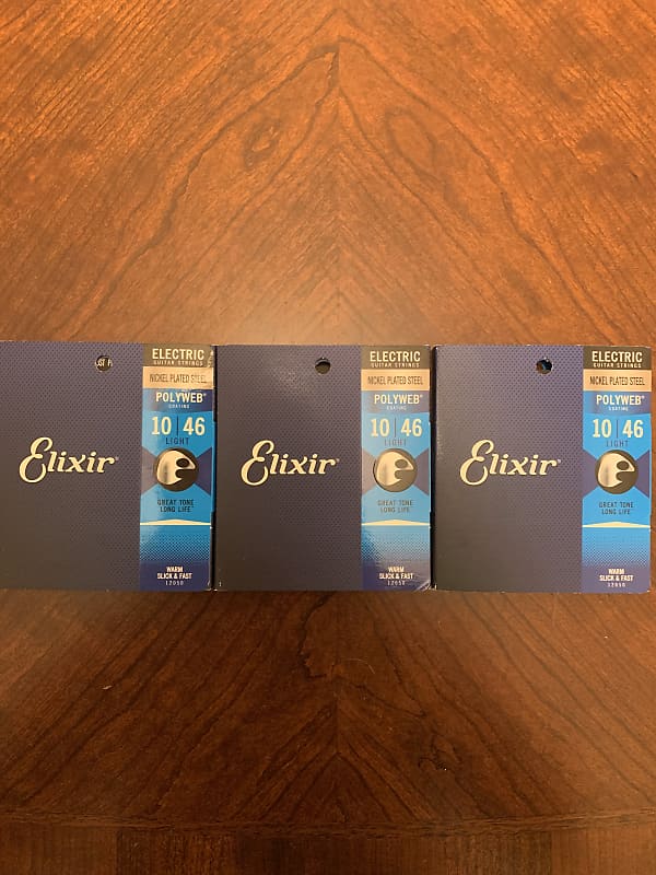 Elixir Electric Guitar Strings 3 Pack Reverb