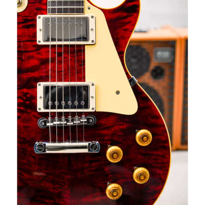 Gibson Custom M2M (Made to Measure) Historic 1959 Les Paul Standard Reissue 3A Quilt Limited Run-Red Tiger Gloss image 4