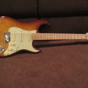 Fender American Deluxe Ash Stratocaster, Tobacco image 10