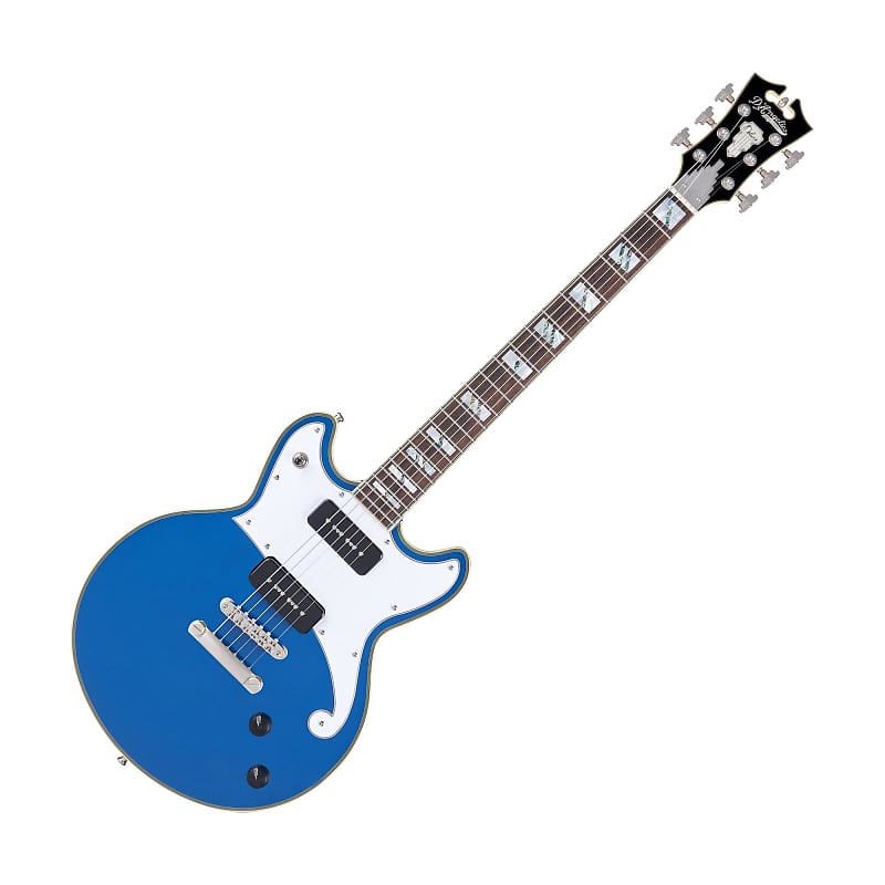 D'Angelico DADBRISAPSNS Deluxe Brighton Limited Edition Electric Guitar w/P90's, Sapphire image 1