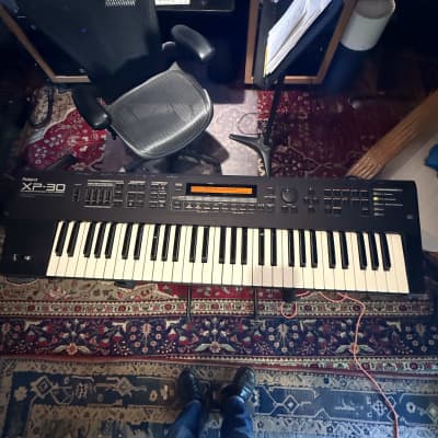 Roland XP-30 61-Key 64-Voice Expandable Synthesizer (with stand, case, and pedal)
