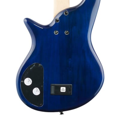 Jackson JS Series Spectra Bass JS3Q Quilt Top Amber Blue Burst image 6
