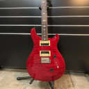 PRS Paul Reed Smith SE Custom 24 Guitar, Rosewood Fretboard Ruby Red Quilt Maple