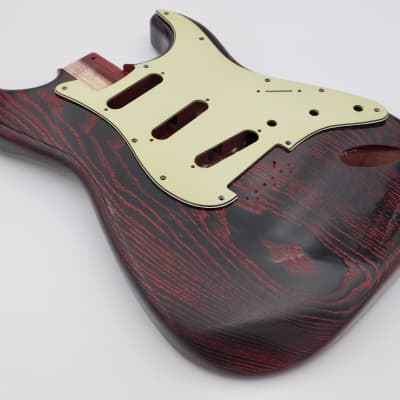 4lbs 5oz BloomDoom Nitro Lacquer Aged Relic Doghair Hardtail S-Style Custom Guitar Body image 1