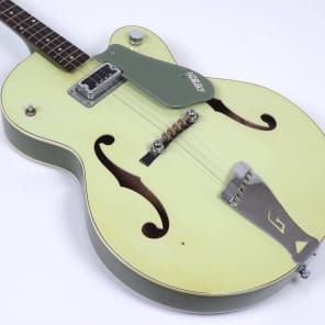1962 Gretsch 6125 Tenor Guitar Two Tone Smoke Green image 7