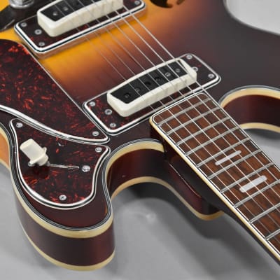 1960s Lyle Matsumoko 5102-T Sunburst Finish Hollowbody Electric Guitar image 5