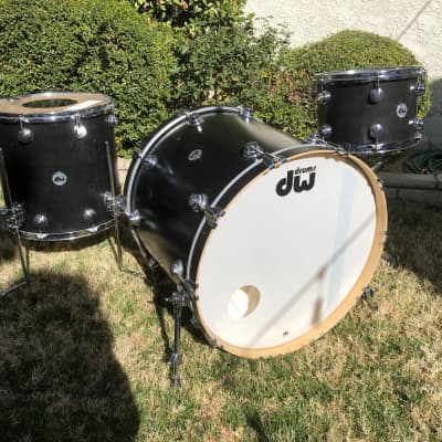 DW Collector's Series 3pc Drum Kit 13/16/24 Black Ebony Satin image 1
