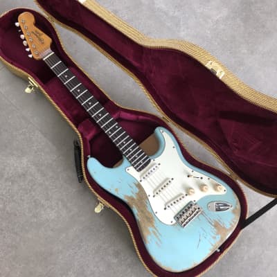 Rittenhouse Stratocaster Sonic Blue Relic Rare Guitar image 1