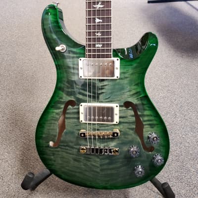 New Paul Reed Smith McCarty 594 Hollowbody II 2 Custom Color Trampas Green Wrap Burst PRS w/HSC image 1