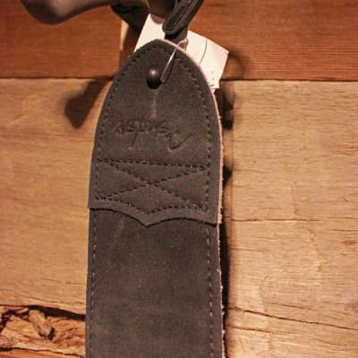 Fender 2.5" Guitar Strap, Black Suede image 3