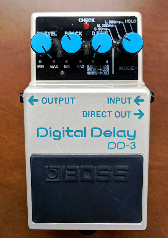 Boss Dd-3 Digital Delay Pedal 3 Time Settings, Hold Function