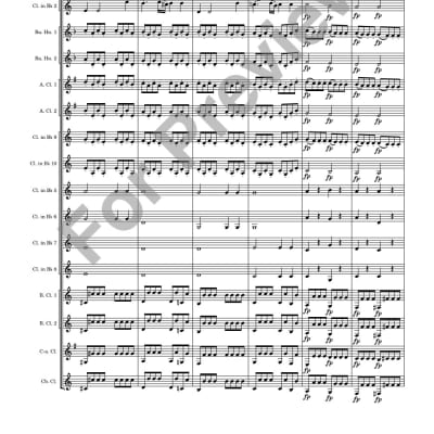 Clarinet Choir Sheet Music: Score and Parts - Gran Partita - Movement 1 (Largo) - WA Mozart, arranged for Clarinet Choir image 25