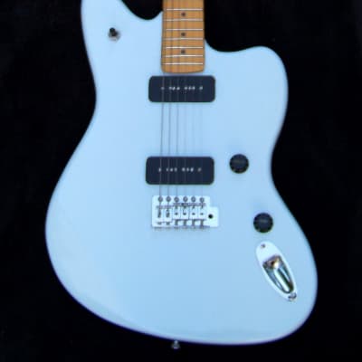Jazzmaster Classic Sky Blue Surfmaster+ All Maple 12" Radius Neck+Matched Pair P-90's+TB Circuit Frets Leveled, Crowned and Polished. image 6