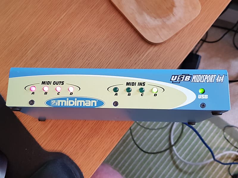 Midiman (now MAudio) Midisport 4x4 USB MIDI Interface Reverb