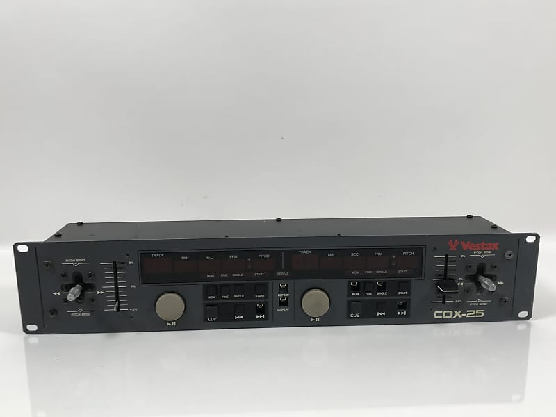 90s Vestax CDX25 DJミックスCDプレイヤーコントローラーセット Vestax › CDX-25 › Player Rackmount - Gearbase | DJResource