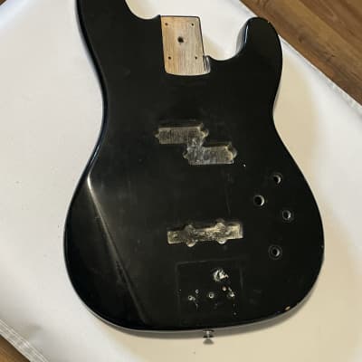 1980's Overseas Kramer Striker 700st Black 4 String Electric Bass Guitar Body image 3