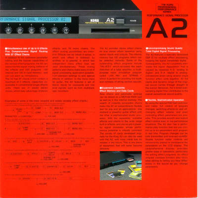 Korg A2 Performance Signal Processor Multi-Effects Rackmount