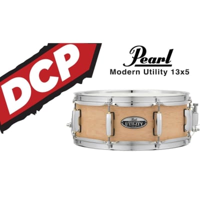 Pearl Modern Utility Maple Snare Drum 13x5 Satin Black image 2