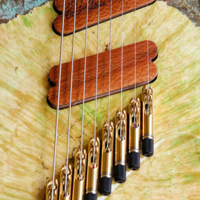 GB Liuteria Boutique guitar Sephiroth 8 string fanned image 9