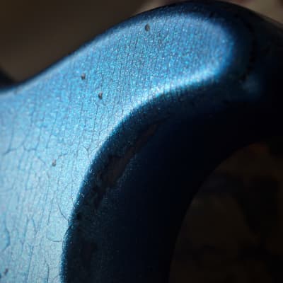 American Fender Stratocaster Relic Custom Nitro Blue Sparkle HSS image 4