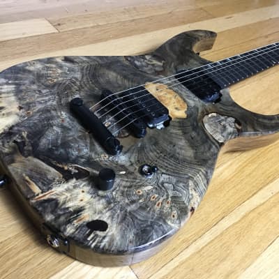Black Diamond Custom Gandalf guitar Reverse Headstock Korina image 1