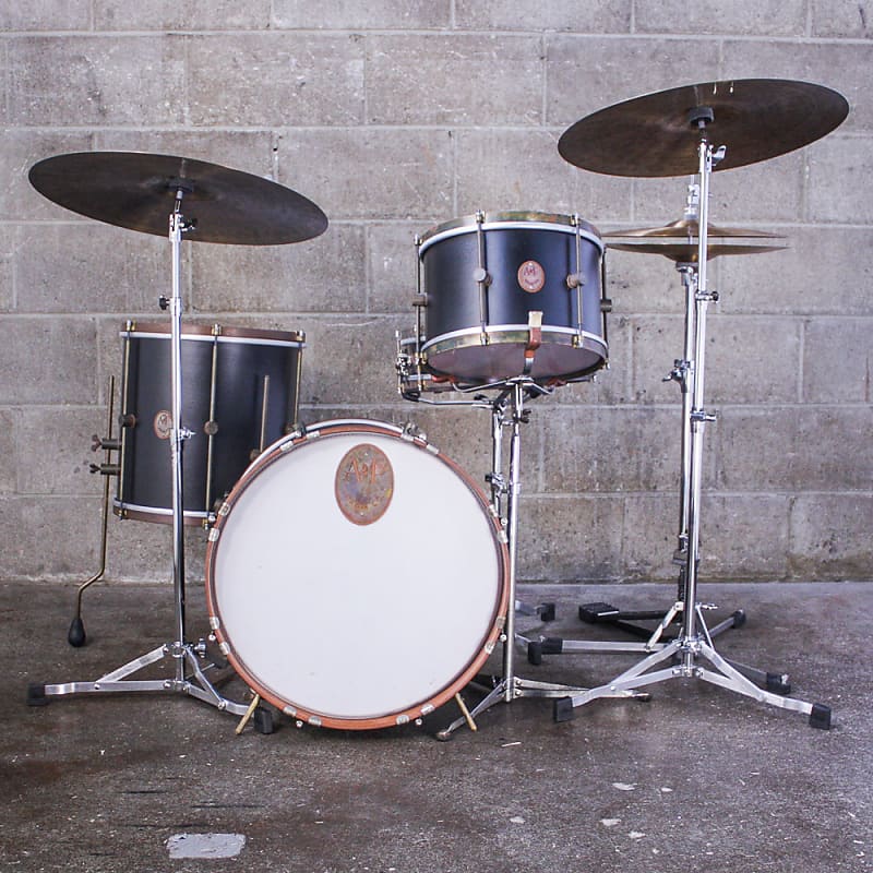 A & F Black Club 3-Piece Drum Kit