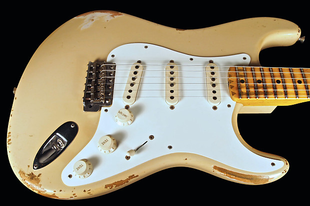 2015 Fender Stratocaster 1956 Custom Shop 56 Strat Heavy Relic Desert Sand image 1