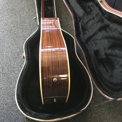 Alvarez by Kazuo Yairi DY74C acoustic electric guitar made in Japan 1980s in v.good-excellent condition with original hard case with key. image 15