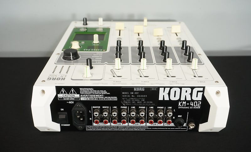 Korg KM-402 Dynamic Dj Mixer W/ Kaoss Pad EQ Selector & | Reverb
