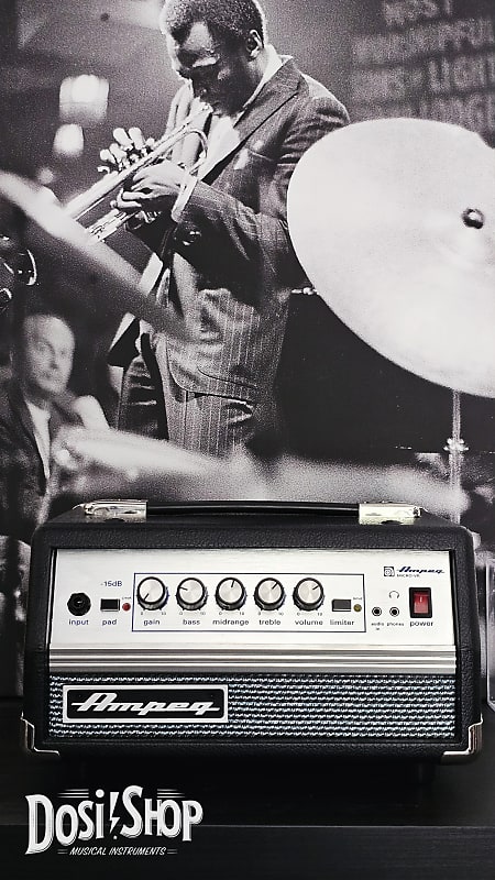 Ampeg Micro VR Head - 200 Watt Compact Solid State Bass Amp Head image 1