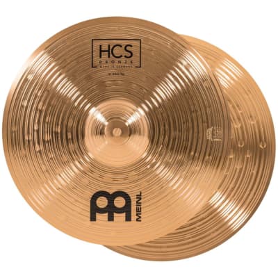 Meinl 14" HCS Bronze Hi-Hat Cymbals (Pair)
