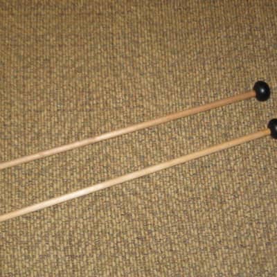 ONE pair new old stock (with packaging) Encore Mallets by Dan Lidster 103B, Oval Hard Rubber Black HEAD (unwound) / Birch Dowel HANDLES, from around 2019, made in USA image 17