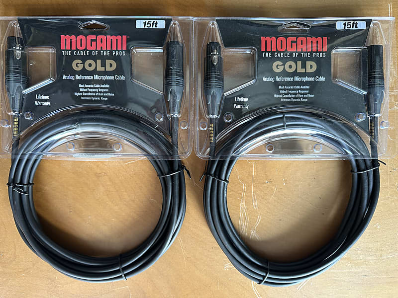 Mogami Gold Studio 15 Microphone Cable Quad Conductor 15 feet