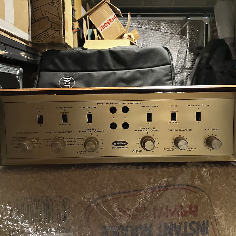 Vintage Scott Type 130 Tube Preamp – For Repair / Parts – Sold As-Is  			