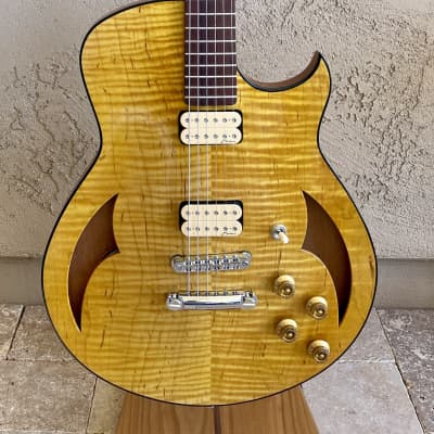 Marchione Semi-Hollow Maple / Mahogany Guitar  --   Brazilian Rosewood Fingerboard  -- image 3