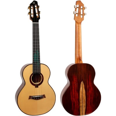 Flight A10 SC Cocobolo Dragon 10th Anniversary Tenor Ukulele New - Solid Engelmann Spruce image 3