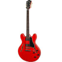Eastman T386 Semi-Hollow Guitar, Ebony Fretboard, Kent Armstrong Pickups, Red