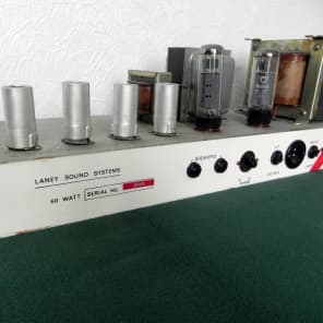 Rare Early Laney Sound (pre-supergroup) 60W PA 1968/1969 Valve / Tube Amplifier / Amp - Mullards image 2