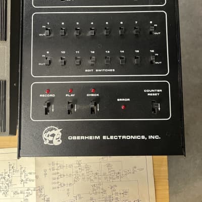 Oberheim EVS-1 Eight Voice Synthesizer 1975 - Black / Cream image 18