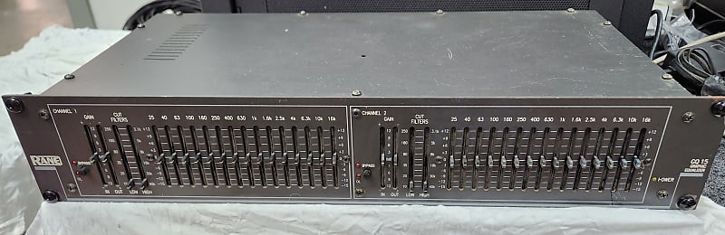 Rane GQ15 2-channel 15-Band Graphic Equaliser with PSU (2 | Reverb