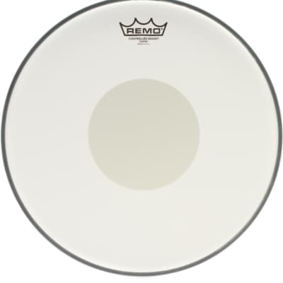 Remo Emperor X Coated Drumhead - 14 inch - with Black Dot  Bundle with Remo Controlled Sound Coated Drumhead - 14 inch - with White Dot image 2