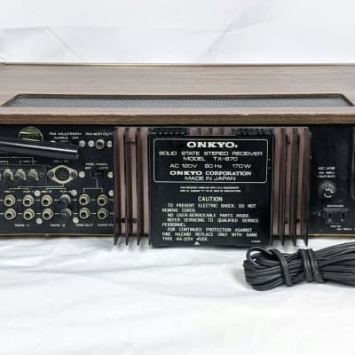 Vintage Onkyo TX-670 Solid State Stereo Receiver - 1970s Woodgrain image 14
