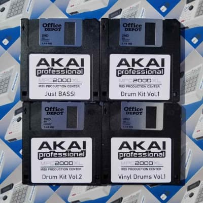 Akai MPC 2000XL x20 Diskettes Drum Kit Sounds Samples Floppies Floppy image 6