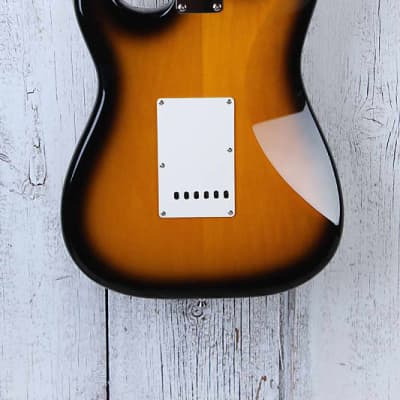 Fender JV Modified '50s Stratocaster HSS Electric Guitar Sunburst with Gig Bag image 8